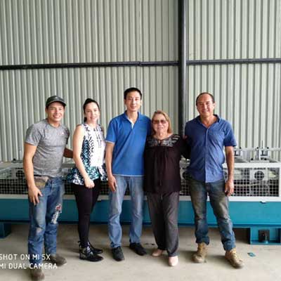 Ghanaian customer -Roof Tile Roll Forming Machine