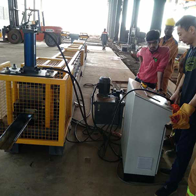 Ghanaian customer - Gutter Roll Forming Machine