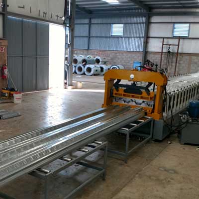 Mexican customer - Floor Decking Roll Forming Machine