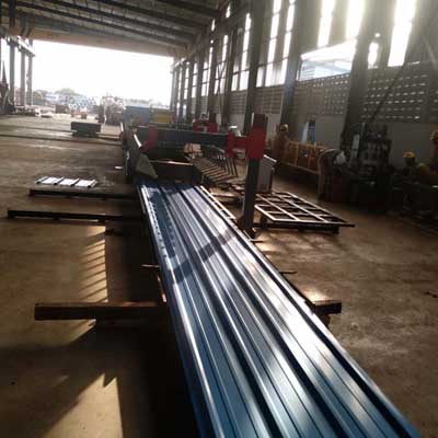 Ghanaian customer -Roof Panel Roll Forming Machine