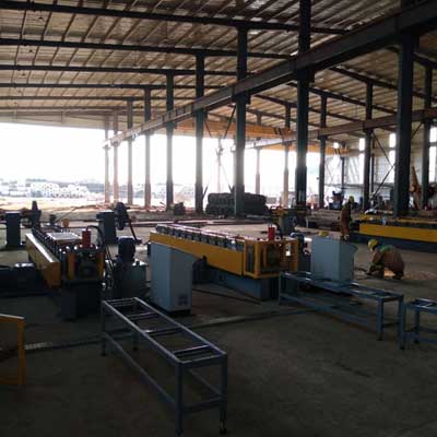Ghanaian customer -Stud and Track Roll Forming Machine