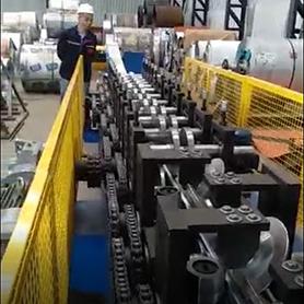 Ghanaian customer - Gutter Roll Forming Machine