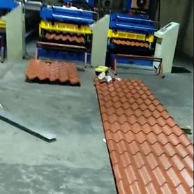 Mexican Customer- Roof Tile Roll Forming Machine